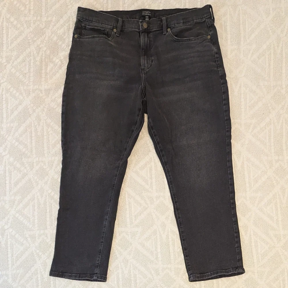 Banana Republic Black Girlfriend Mid-Rise Jeans